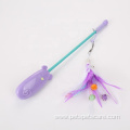 Cat stick with feather replacement head cat toys